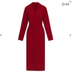 SKIMS Soft Lounge Robe in Brick NWT